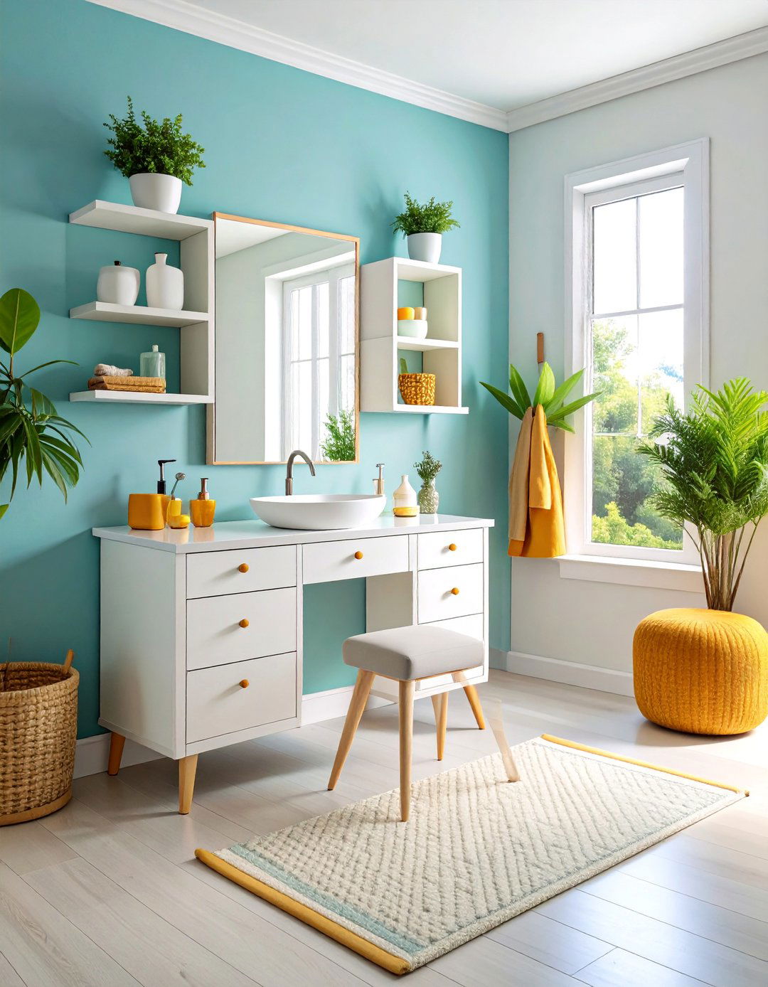 Corner Vanity for Small Spaces - 25 Makeup Vanity Ideas
