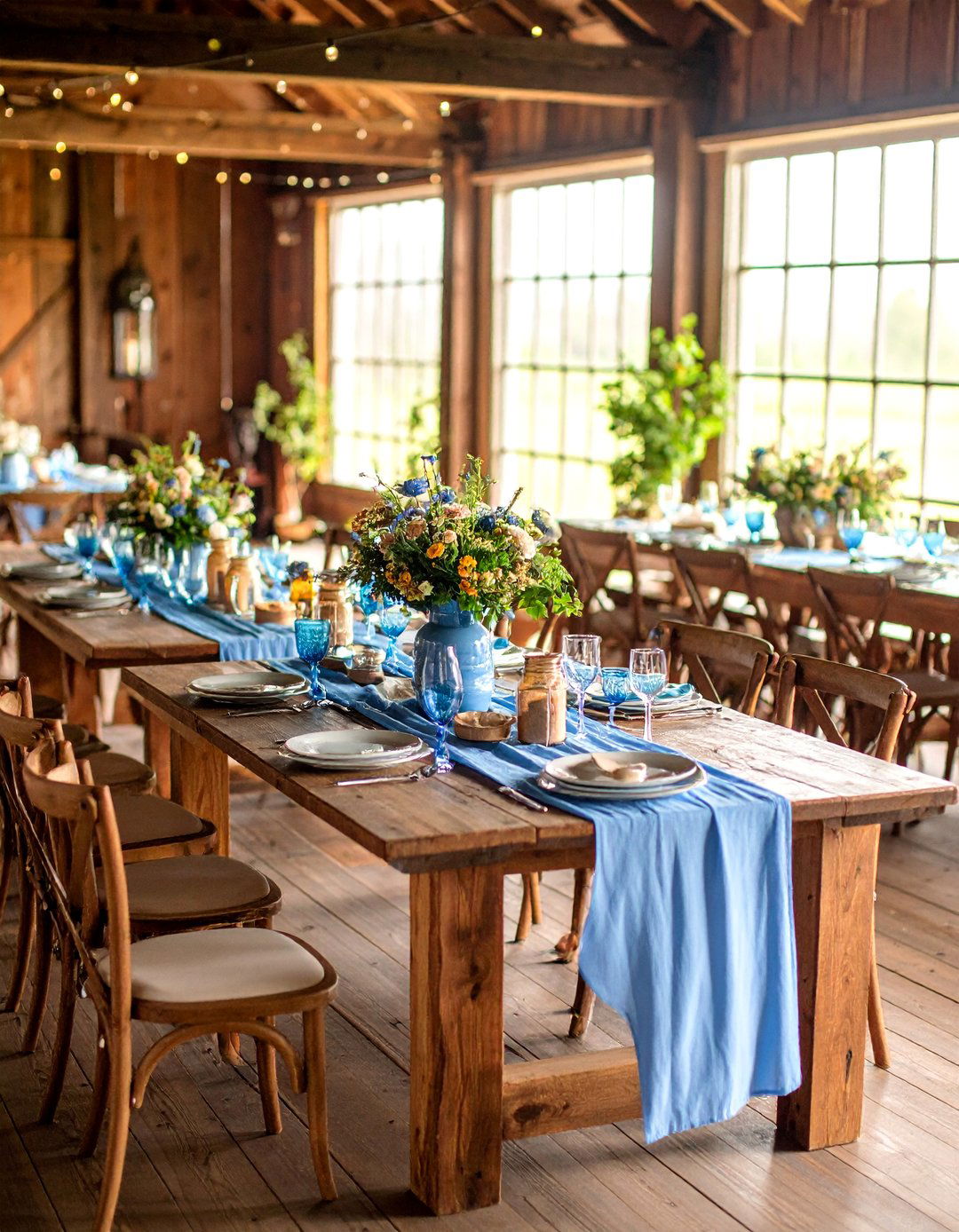 Cornflower Blue Country Rustic Theme - 25 Blue Wedding Theme Ideas