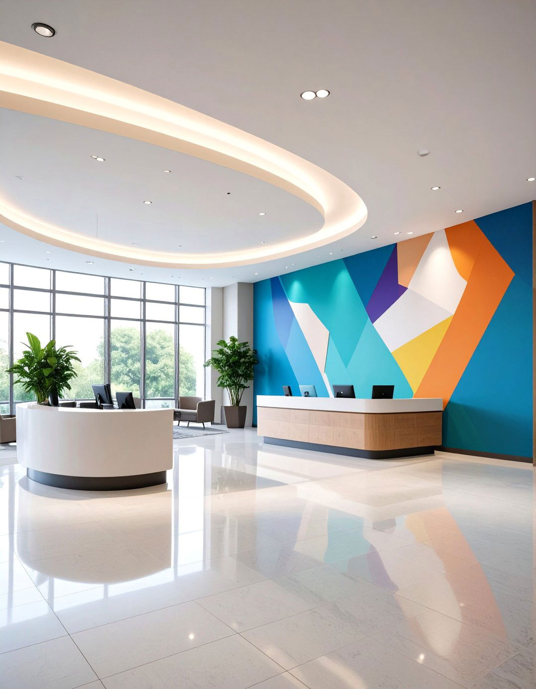 Corporate Brand Office Mural with Custom Logo Integration - 25 Office Wall Murals