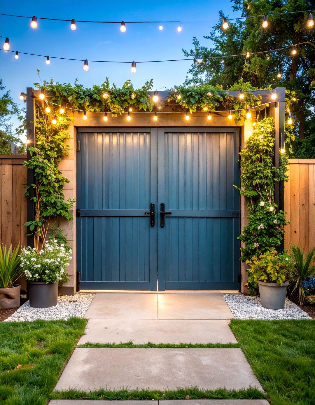 Corrugated Metal Industrial Fence Gate - 25 Fence Gate Ideas