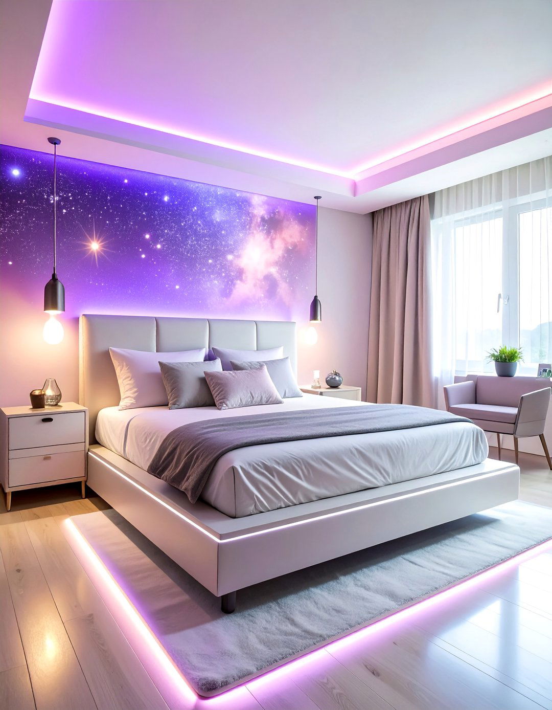 Cosmic Barbie Galaxy Bedroom - 25 Barbie Room Ideas