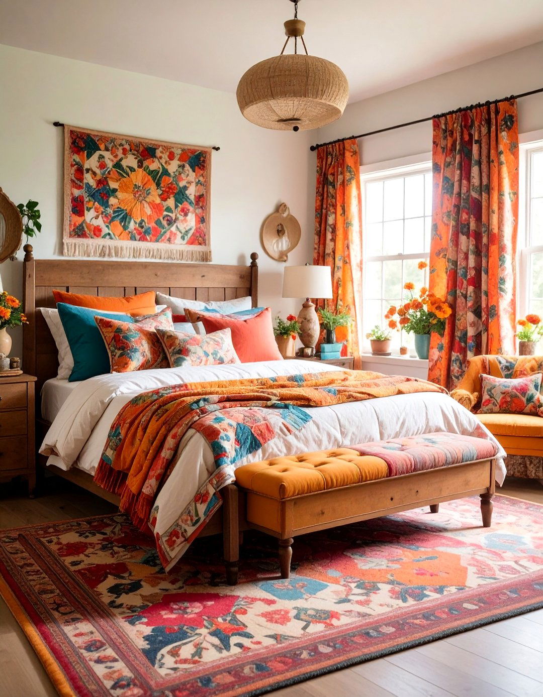 Cottage Core Guest Bedroom with Vintage Quilts - 25 Guest Bedroom Ideas