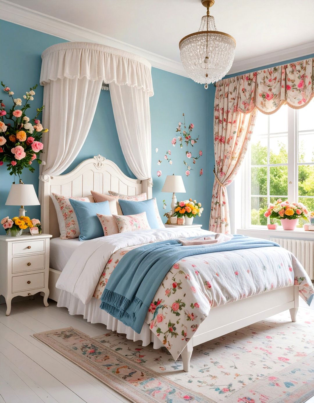 Cottage Core Pink and White Bedroom Aesthetic - 25 Pink and White Bedroom Ideas