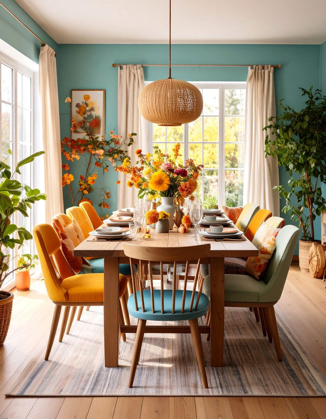 Cottage Dining Room with Mixed Seating Arrangements - 25 cottage dining room ideas
