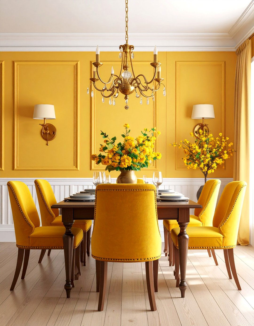 Cottage Dining Room with Wainscoting Details - 25 cottage dining room ideas