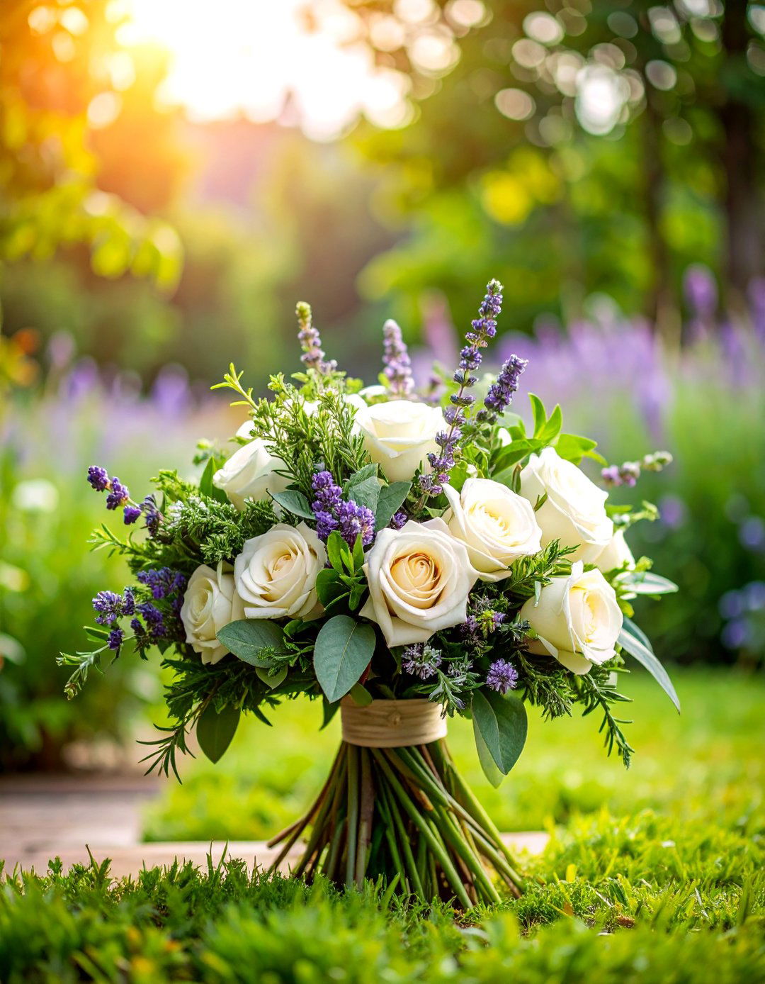 Cottage Garden Herb Aromatic Bouquet - 25 Wedding Bouquet Ideas