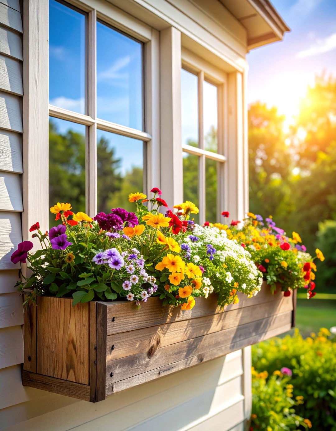 Cottage Garden Window Box - 25 Container Garden Ideas