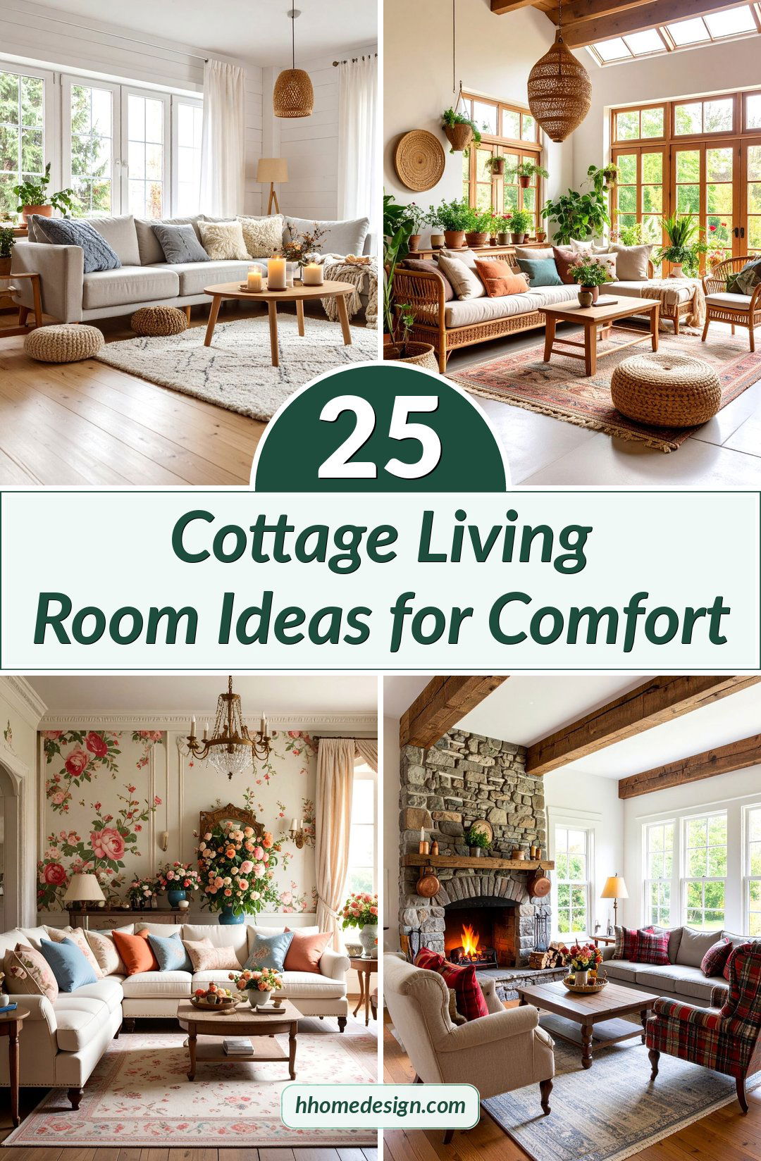 25 Cottage Living Room Ideas for Comfort