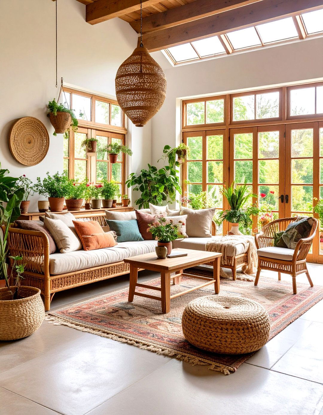 Cottage Living Room with Garden Room Extension - 25 Cottage Living Room Ideas