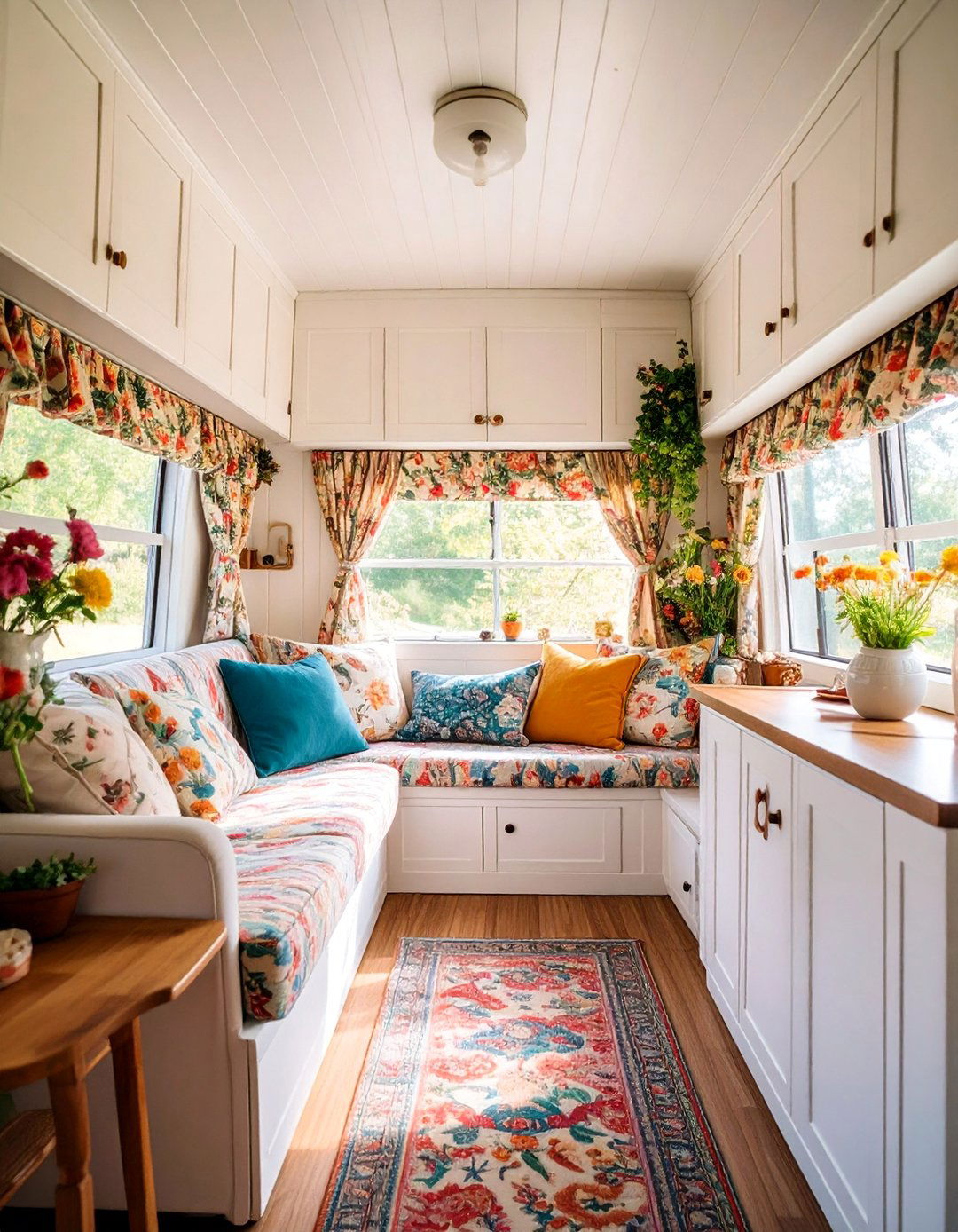 Cottage Style Beadboard Wainscoting - 25 Rv Wallpaper Ideas