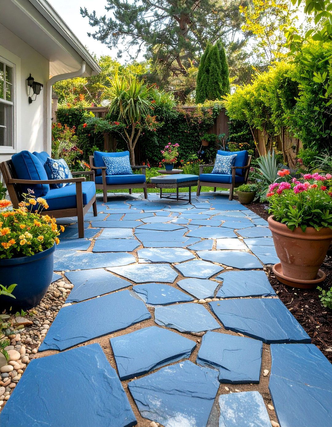 Cottage Style Bluestone Patio - 25 Bluestone Patio Ideas