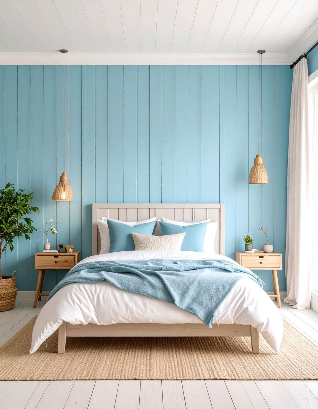 Cottage Style Painted Wood Paneling - 25 Half Wall Paneling Ideas