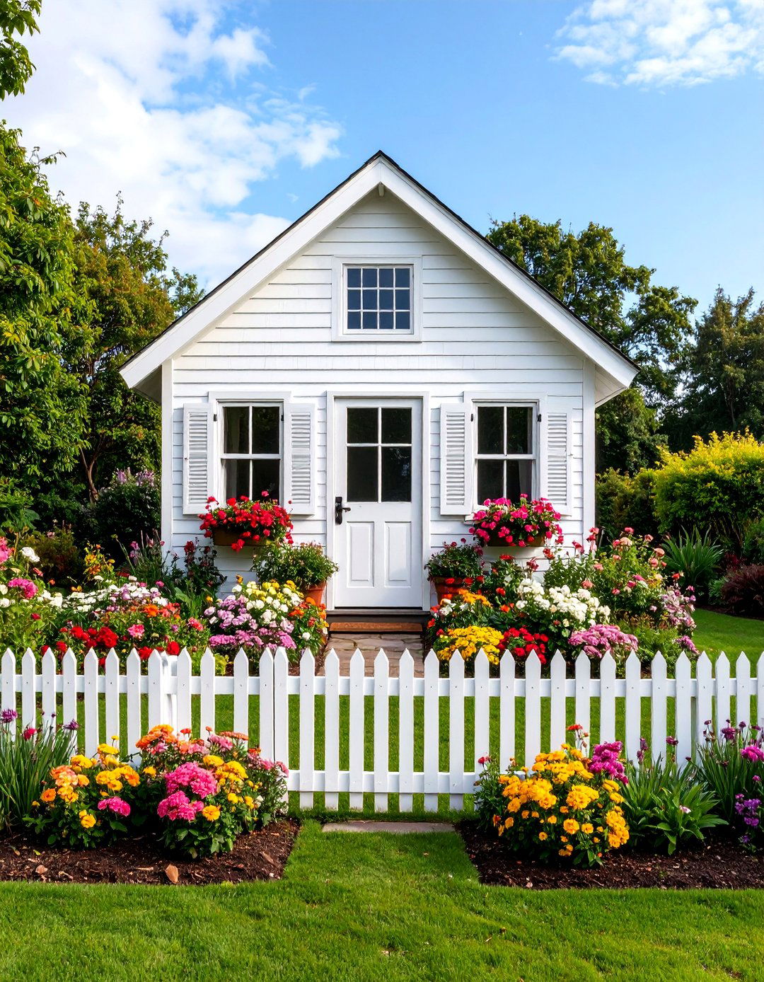 Cottage Style Potting Shed Greenhouse - 25 Greenhouse and Shed Combo Ideas