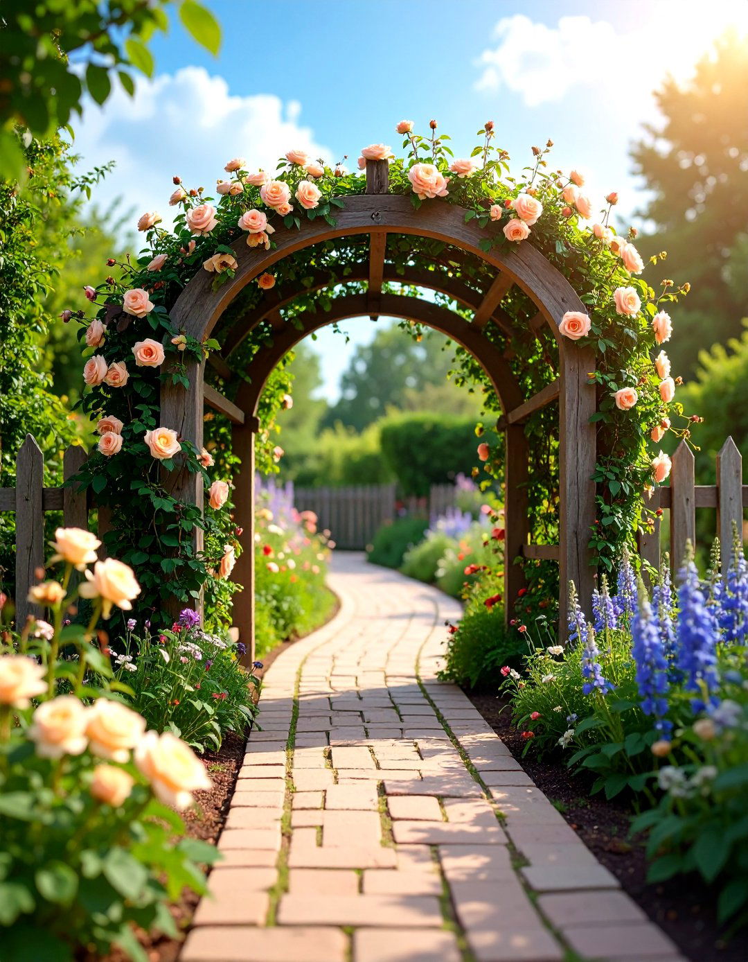 Cottage Style Rose Garden - 25 Rose Garden Ideas