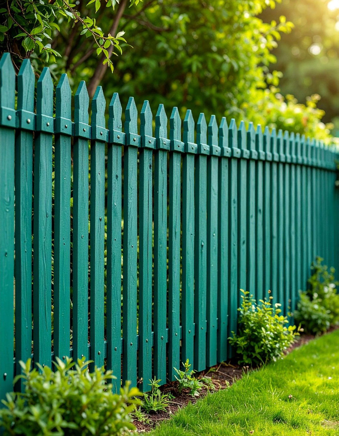 Cottage Style Sage Green Wattle Fence - 25 Sage Green Garden Fence Ideas