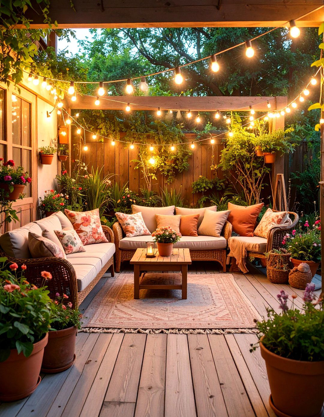 Cottage Style Terracotta Garden Room with Vintage Charm - 25 terracotta home decor ideas