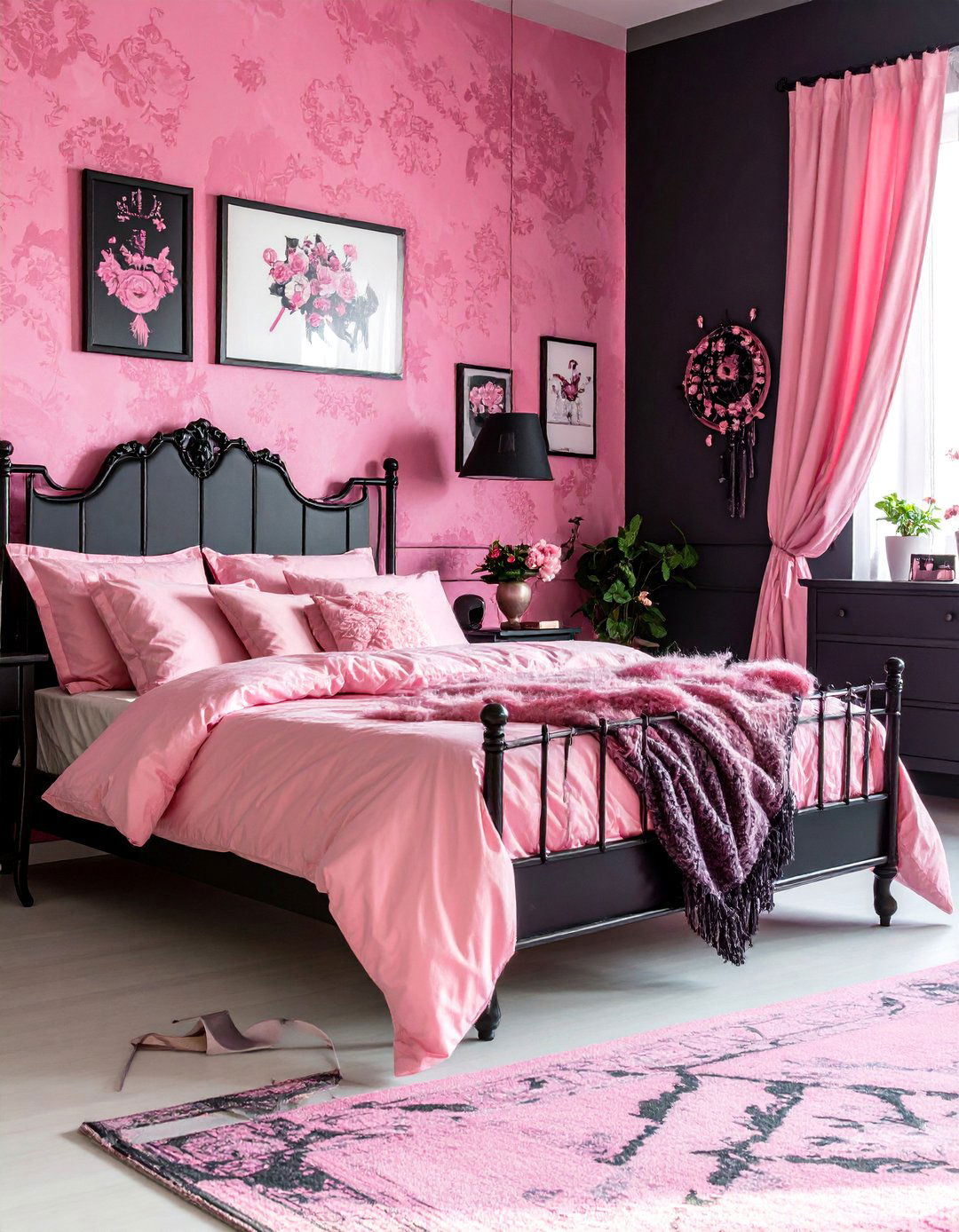 Cotton Candy Pink Gothic Carnival - 25 pastel goth bedroom ideas