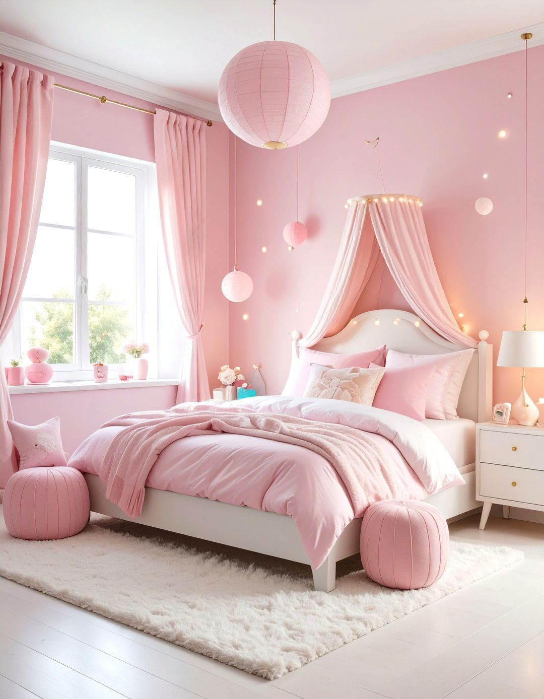 Cotton Candy Pink Playful Joy - 25 Pastel Bedroom Ideas