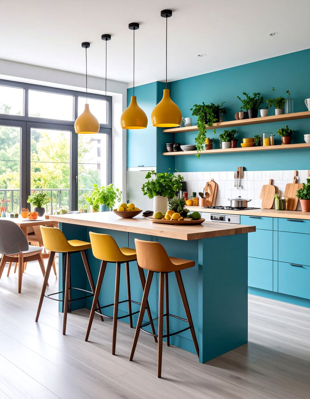 Counter Height Table with Built In Storage Solutions - 25 Small Kitchen Table Ideas
