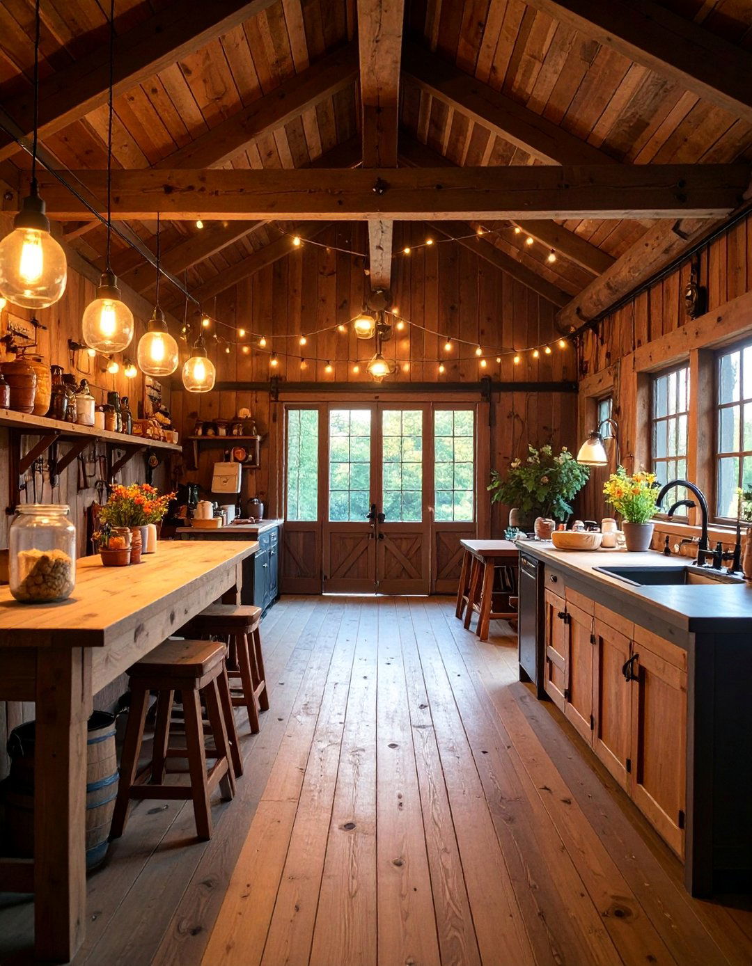 Country Barn Style Laundry Workshop - 25 Outdoor Laundry Area Design Ideas