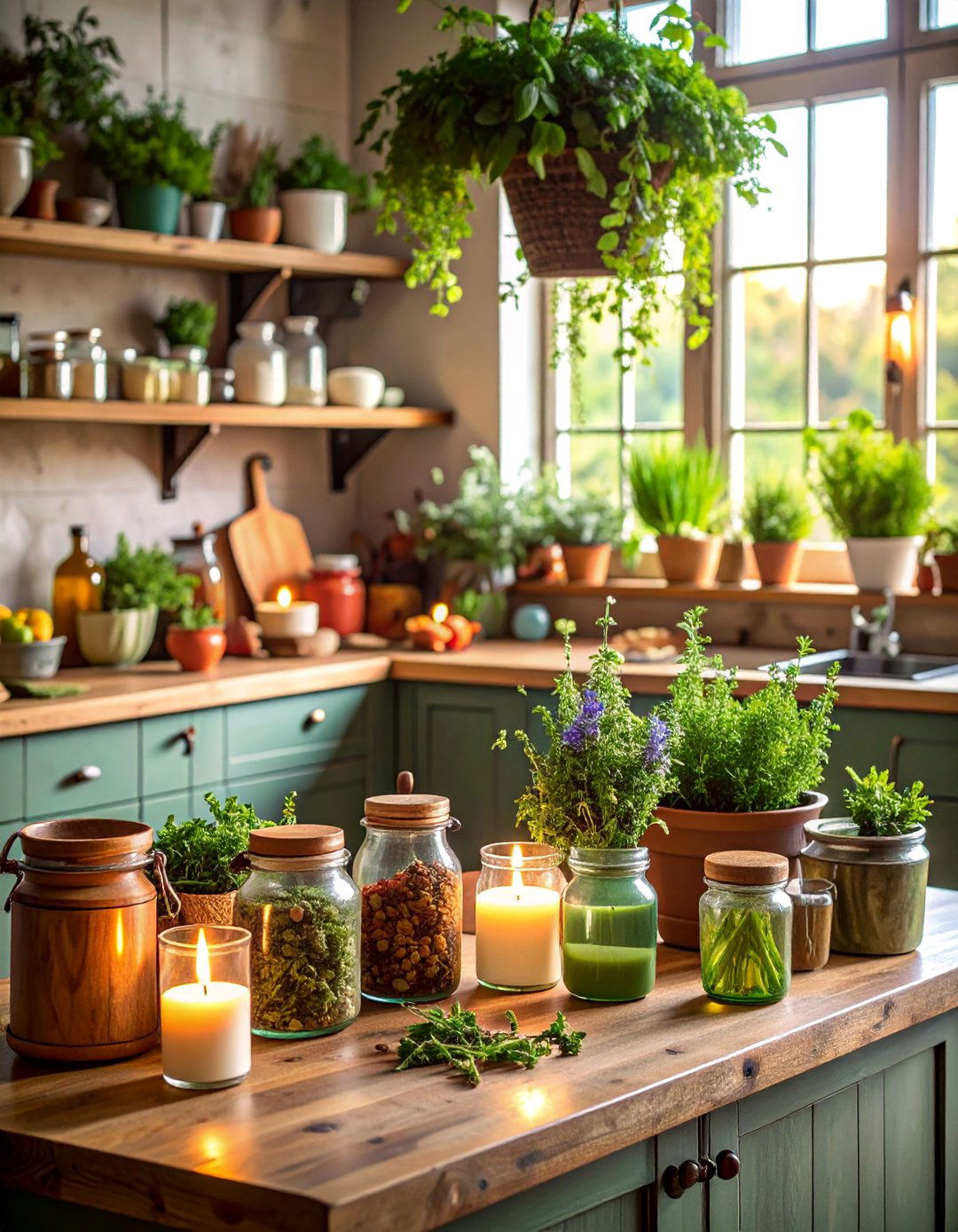 Country Kitchen Herb Garden Candle Collection - 25 Decorating With Candles
