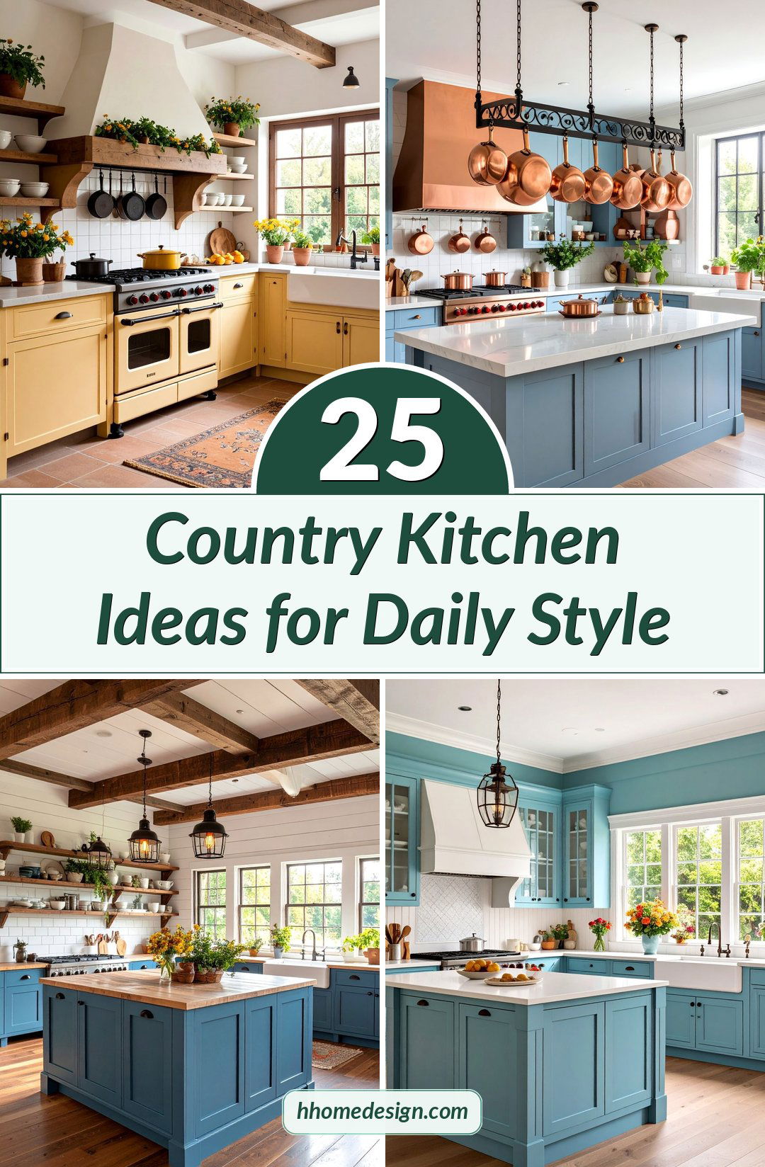 25 Country Kitchen Ideas for Daily Style