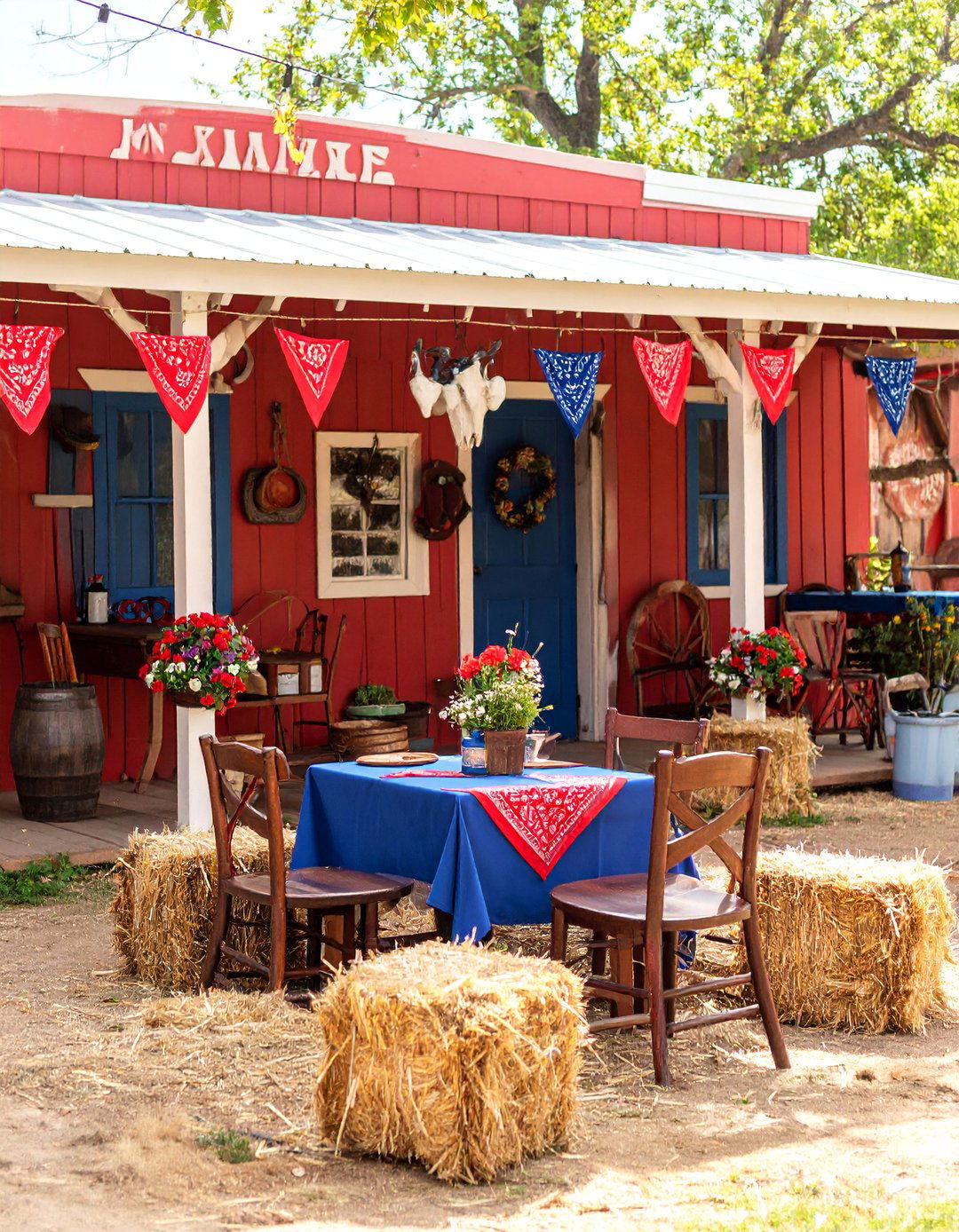 Country Western Saloon with Denim and Cowboy Elements - 25 Party Decoration Ideas