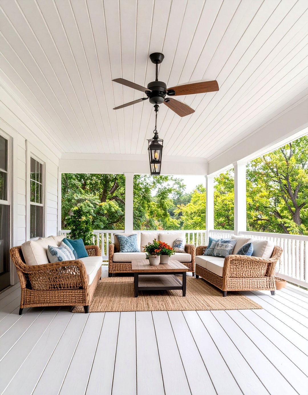 Covered Porch Beadboard Ceiling Design - 25 Beadboard Ceiling Design Ideas