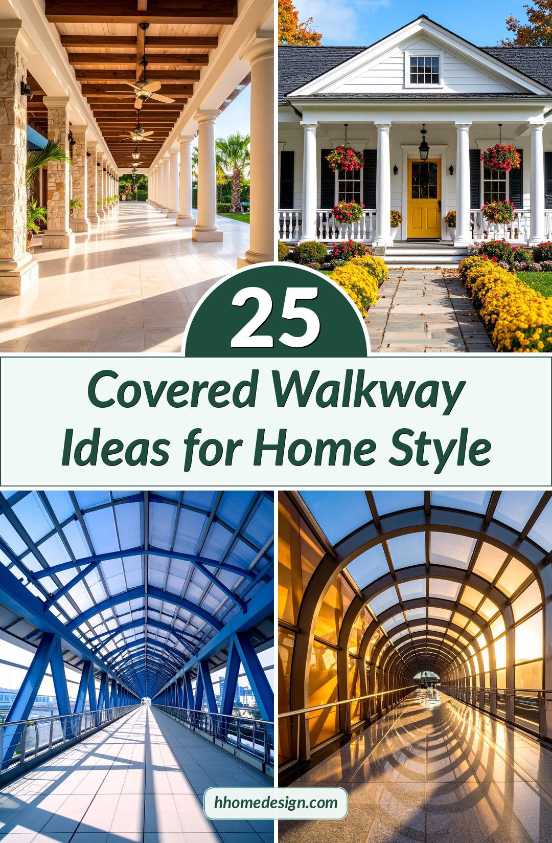 25 Covered Walkway Ideas for Home Style