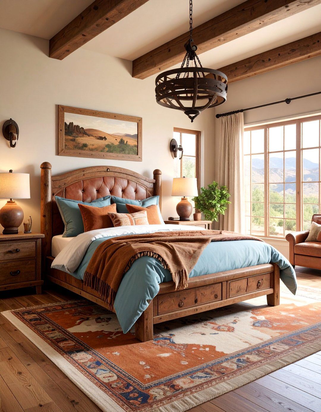 Cowboy Western Bedroom with Frontier Spirit - 25 Man Cave Bedroom Ideas