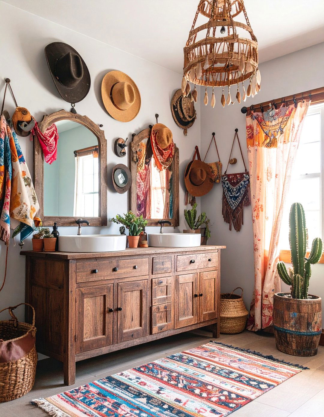 Cowgirl Chic Powder Room - 25 Cowboy Room Decor Ideas