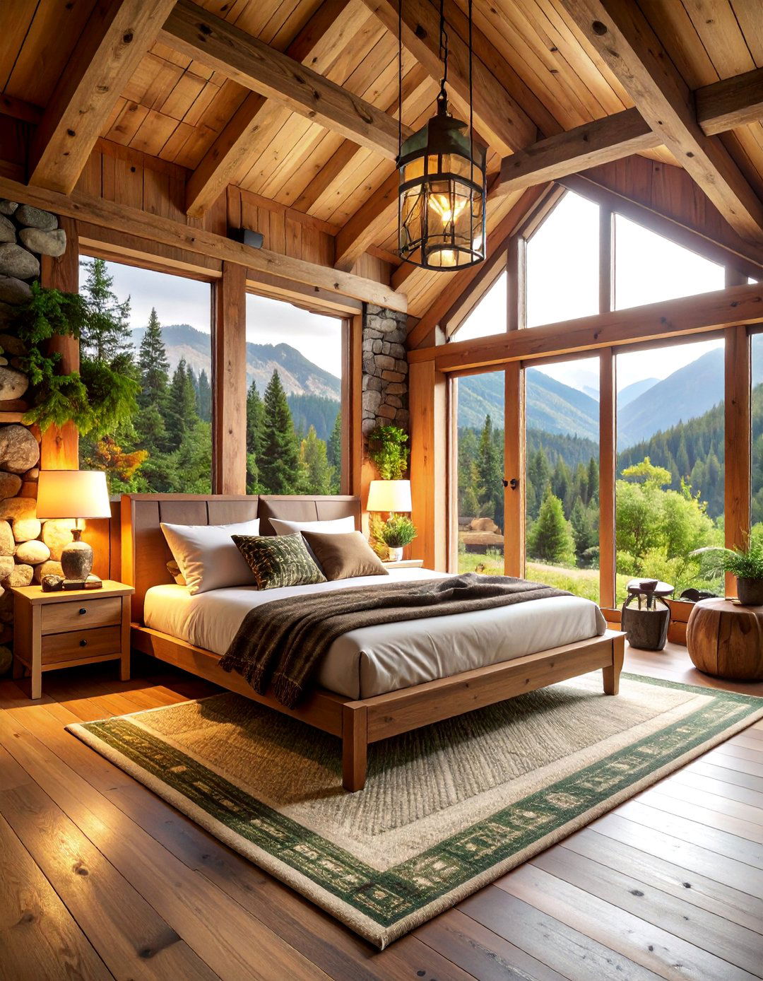 Cozy Cabin Guest Room with Rustic Wood Elements - 25 guest room ideas