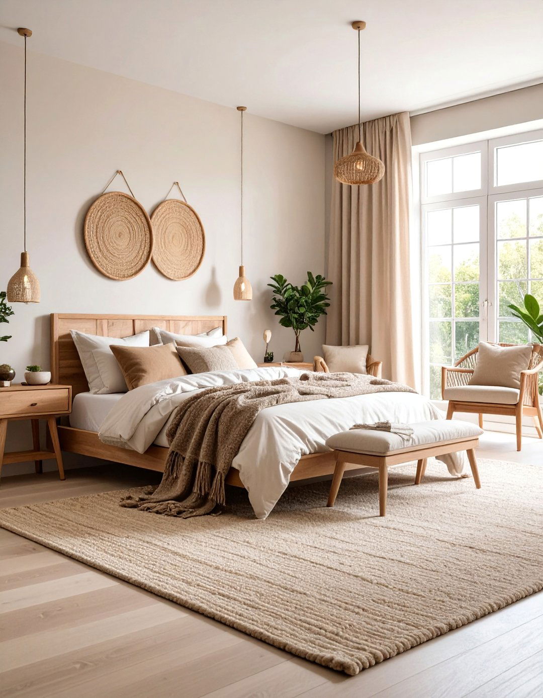 Cozy Carpet Bedroom with Plush Berber Texture - 25 Bedroom Flooring Ideas