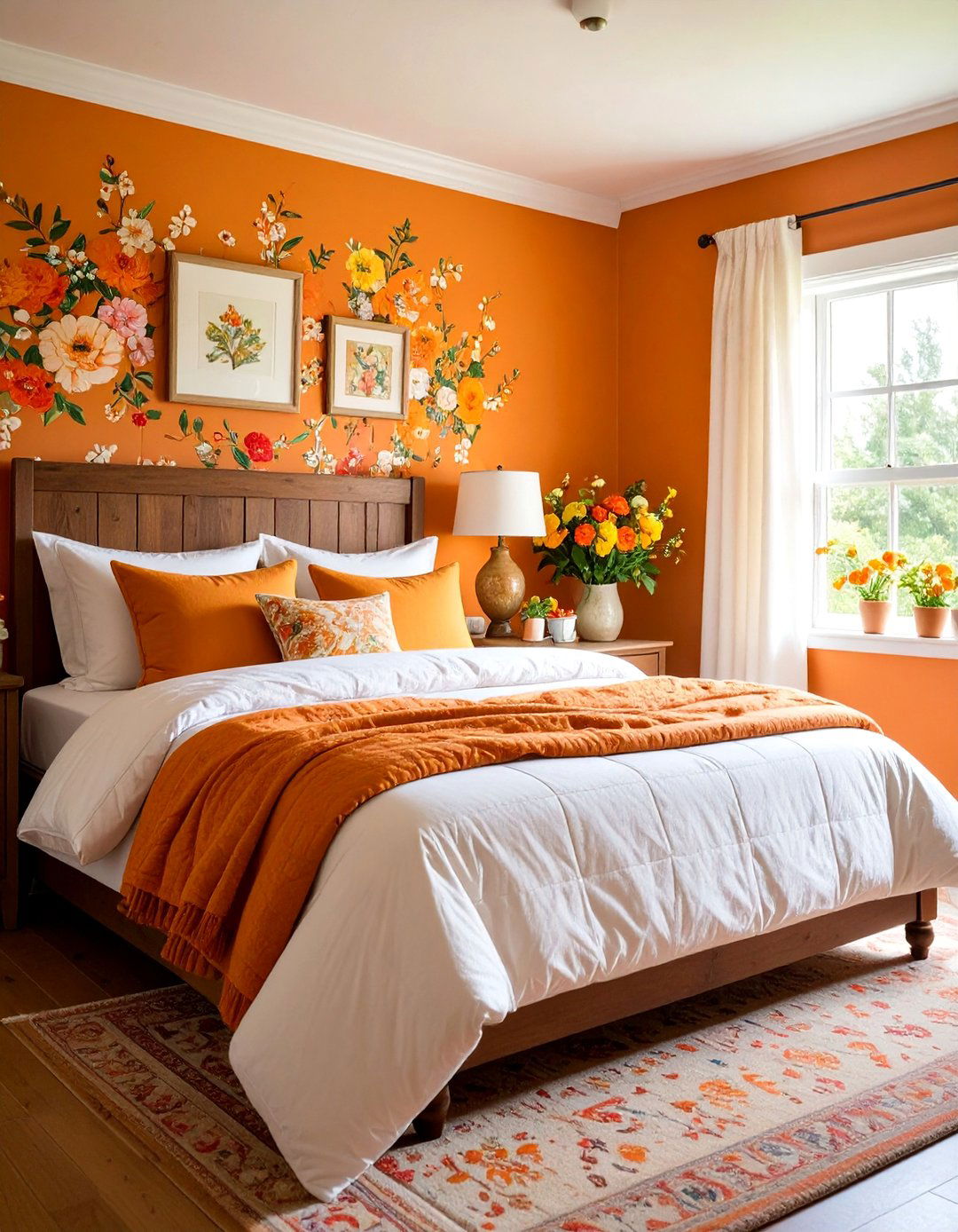 Cozy Cottage Burnt Orange Bedroom Style - 25 Burnt Orange Bedroom Ideas