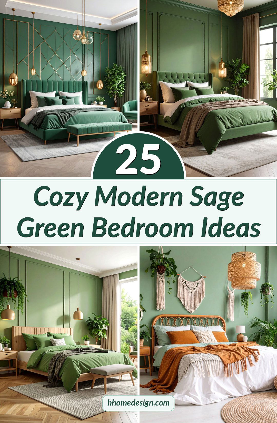 25 Cozy Modern Sage Green Bedroom Ideas