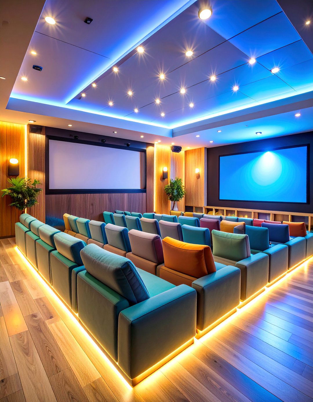 Cozy Movie Theater Entertainment Hub - 25 playroom ideas