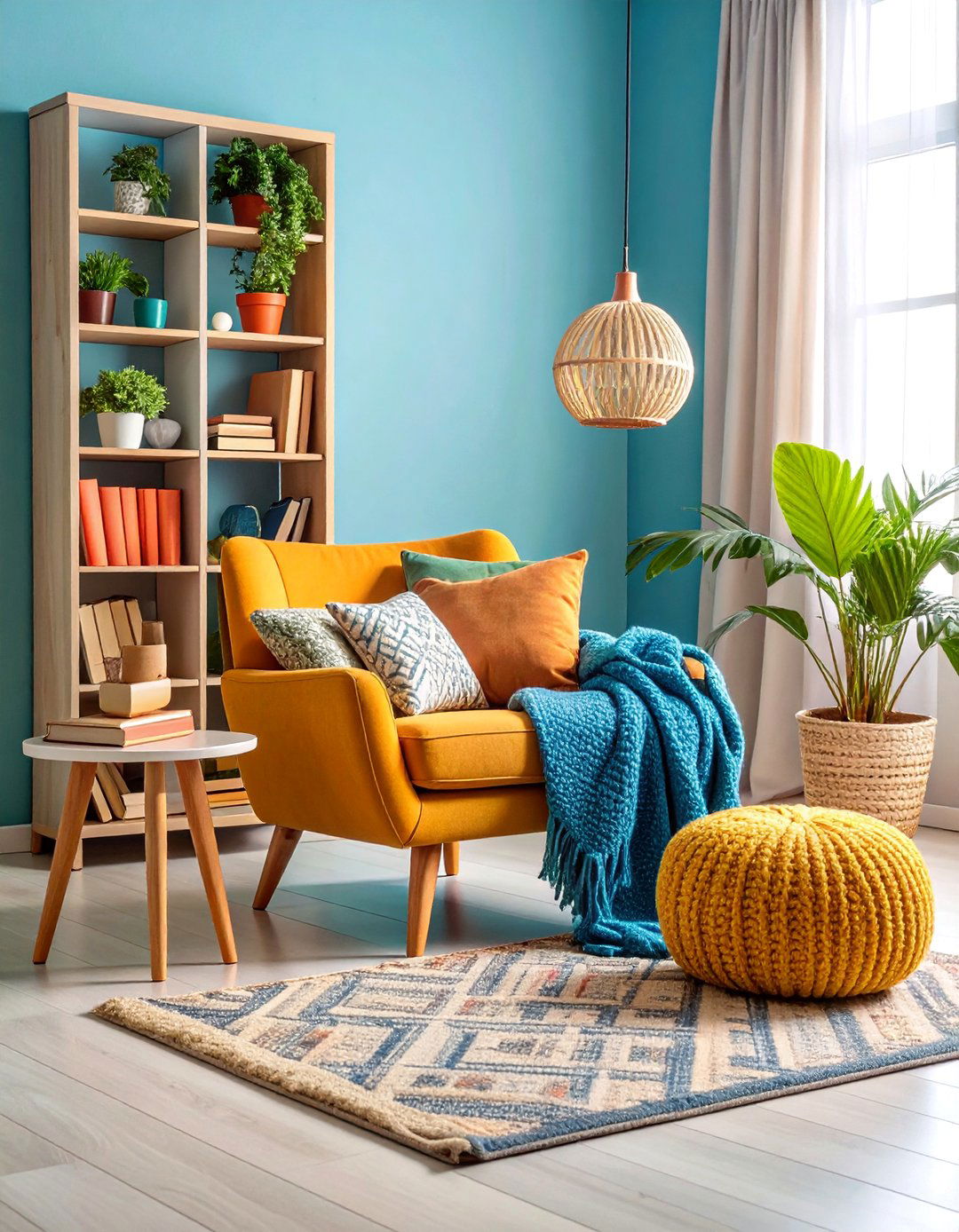Cozy Reading Nook Creation with Comfort Elements - 25 Housewarming Decoration Ideas