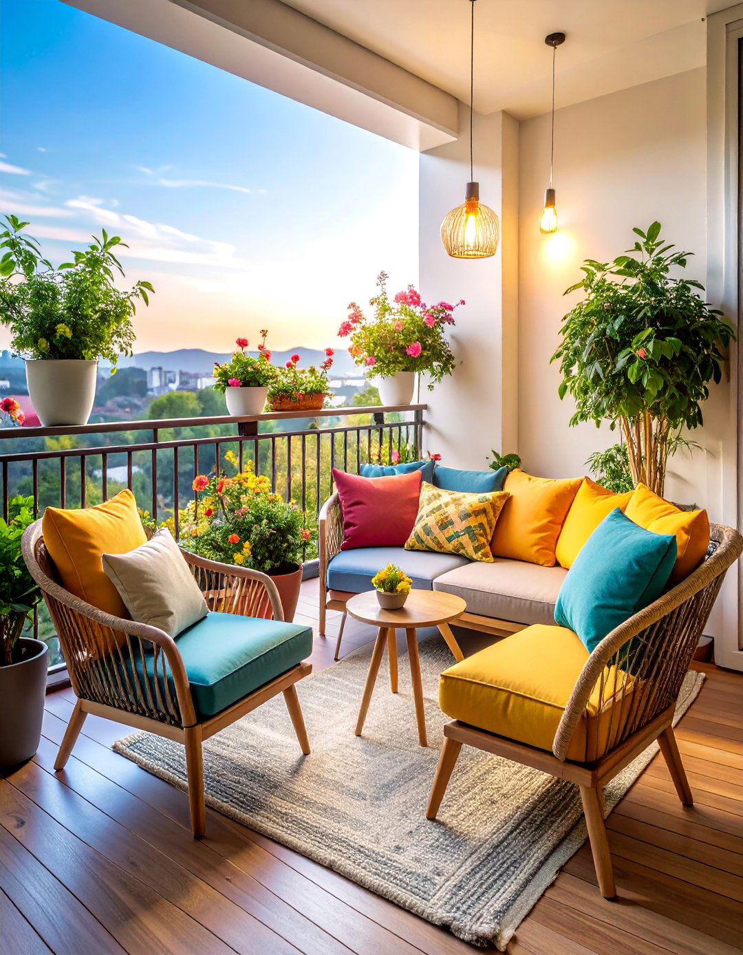 Cozy Reading Nook Library - 25 Penthouse Balcony Ideas
