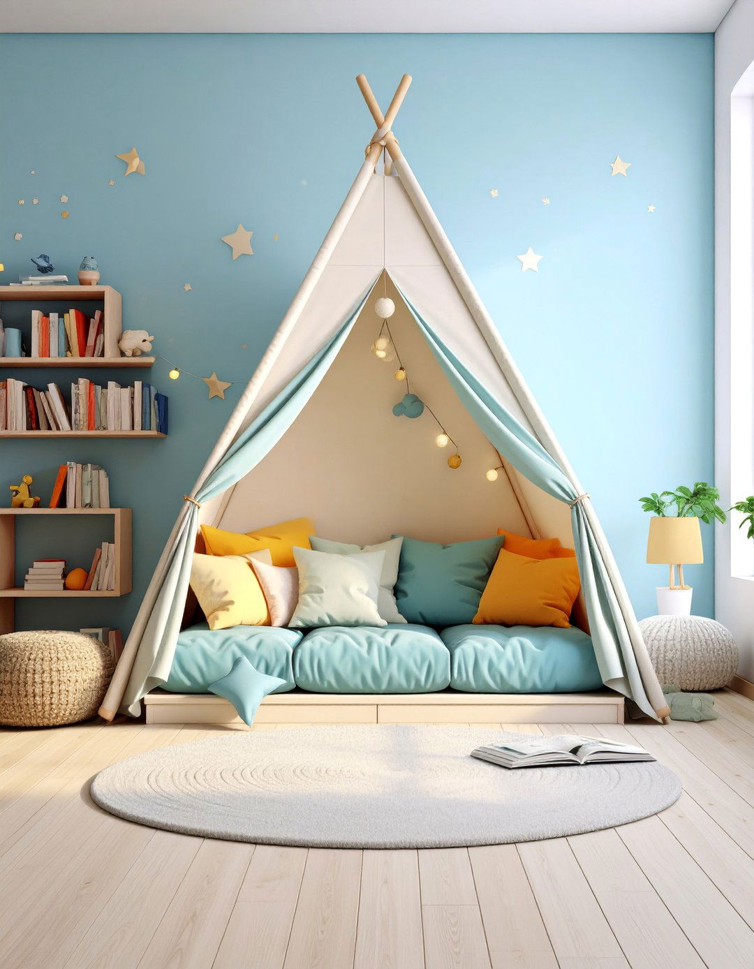 Cozy Reading Nook Literary Sanctuary - 25 playroom ideas