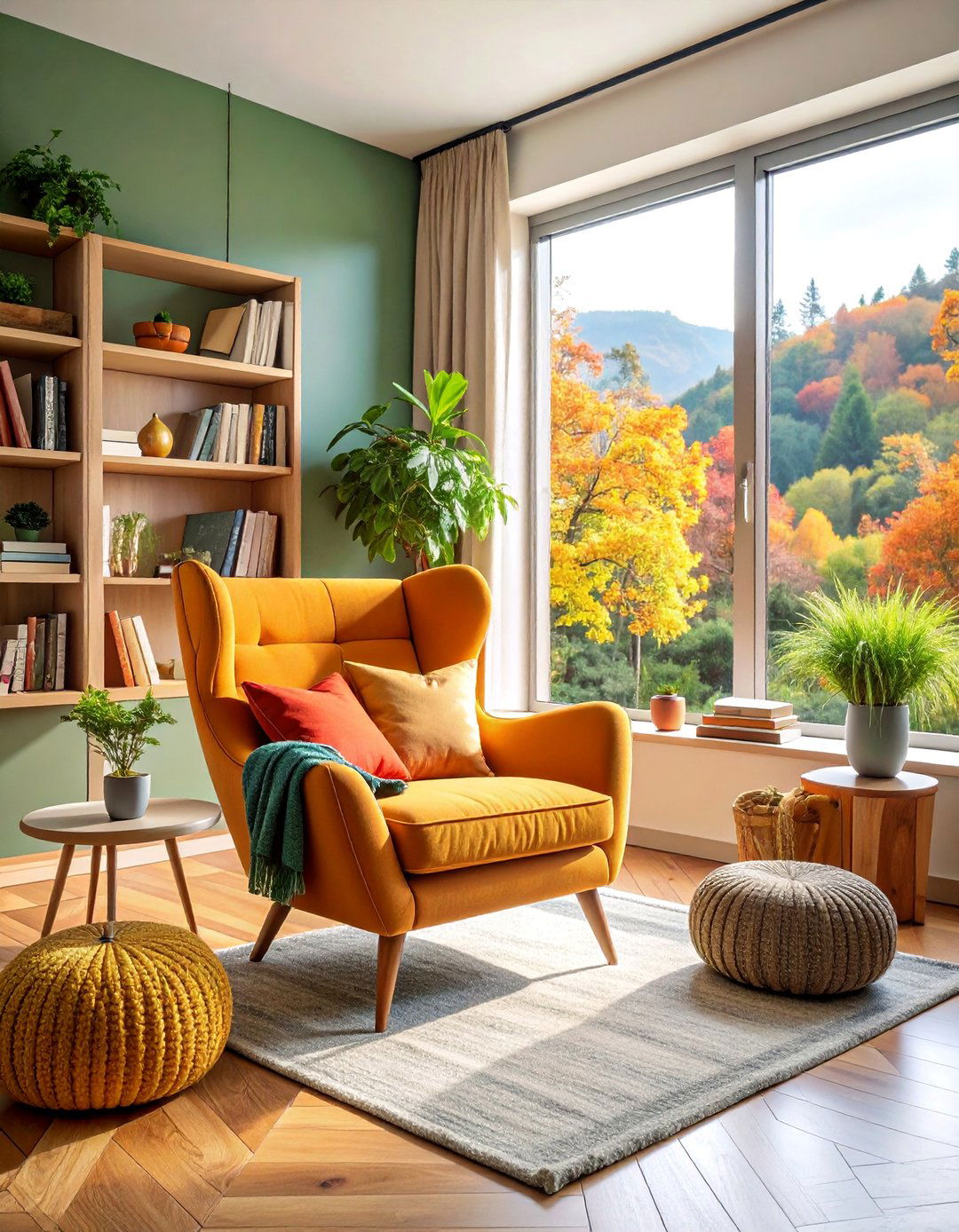 Cozy Reading Nook Living Room Design - 25 Small Rustic Living Room Ideas