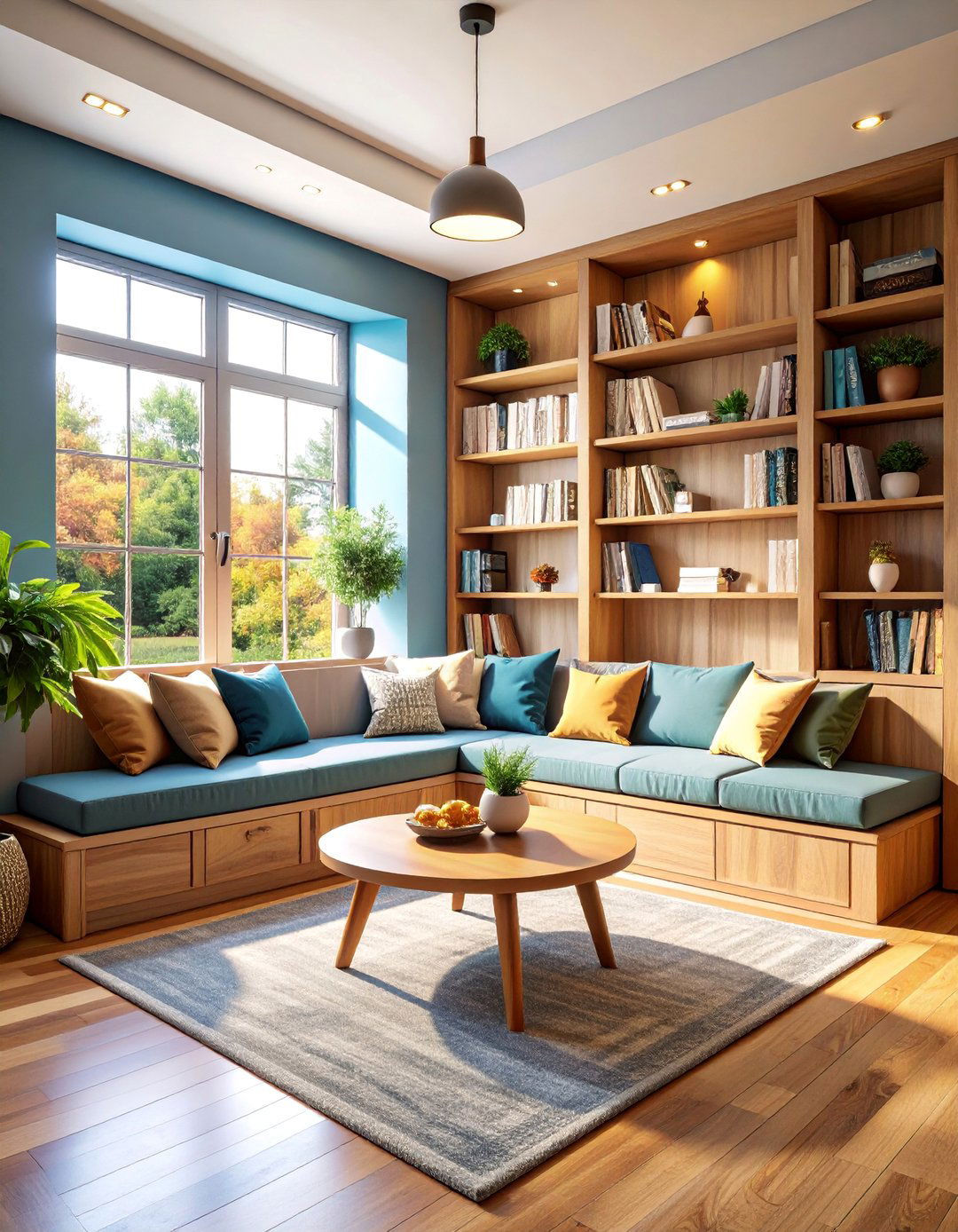 Cozy Reading and Board Game Nook - 25 Small Game Room Ideas