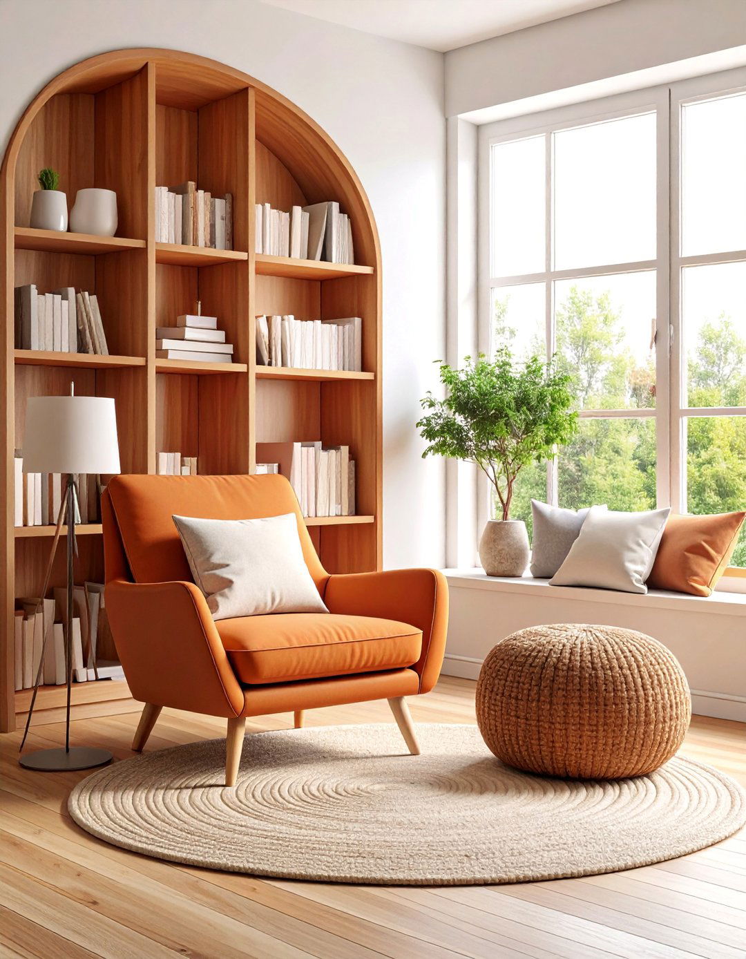 Cozy Terracotta Reading Nook Design - 25 terracotta living room ideas