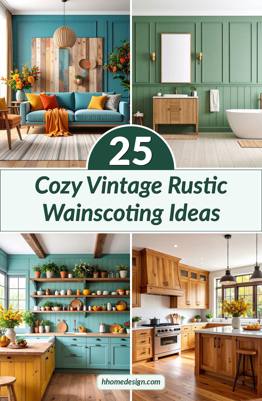 25 Cozy Vintage Rustic Wainscoting Ideas
