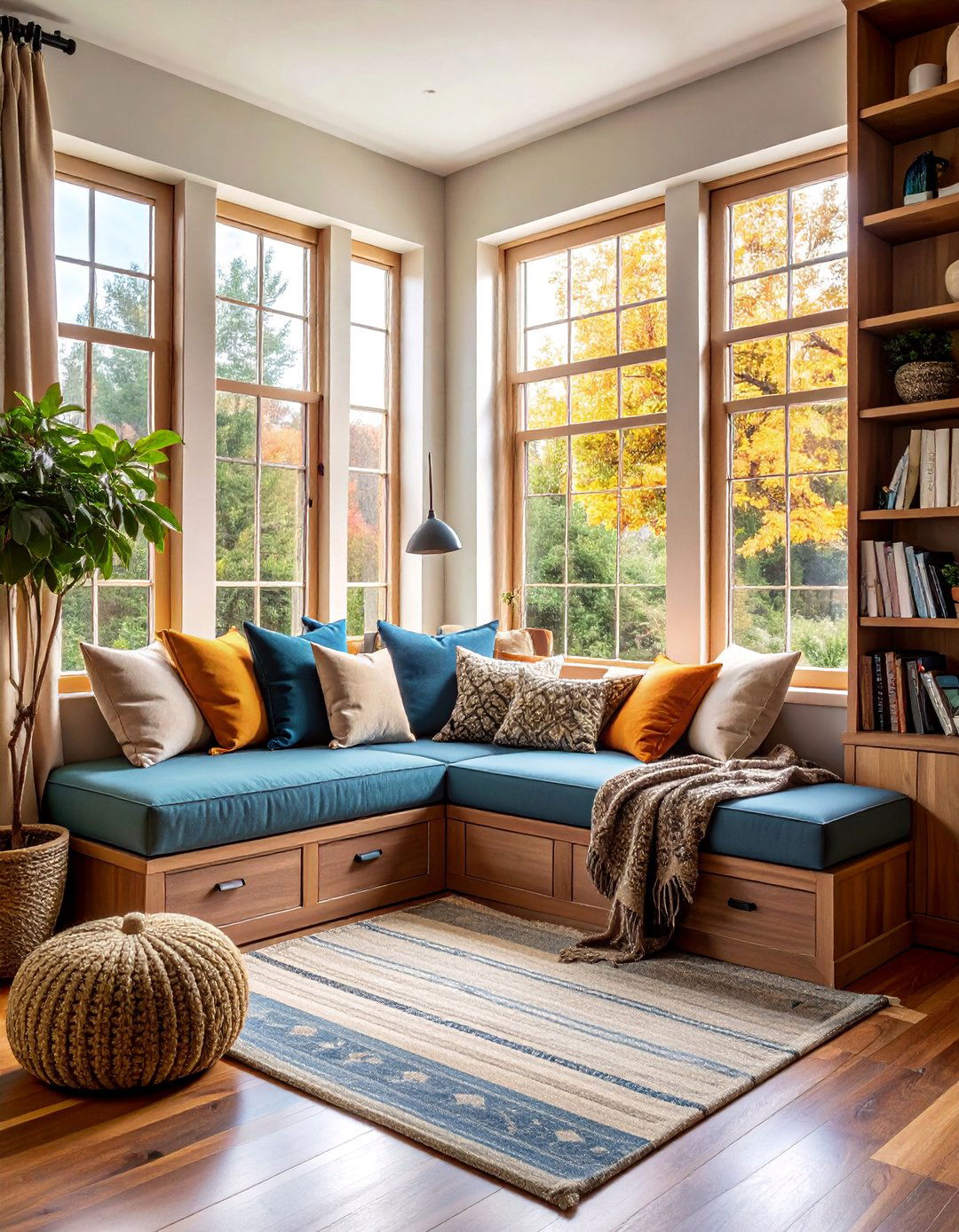 Cozy Window Seat Reading Corner - 25 Bedroom Corner Ideas