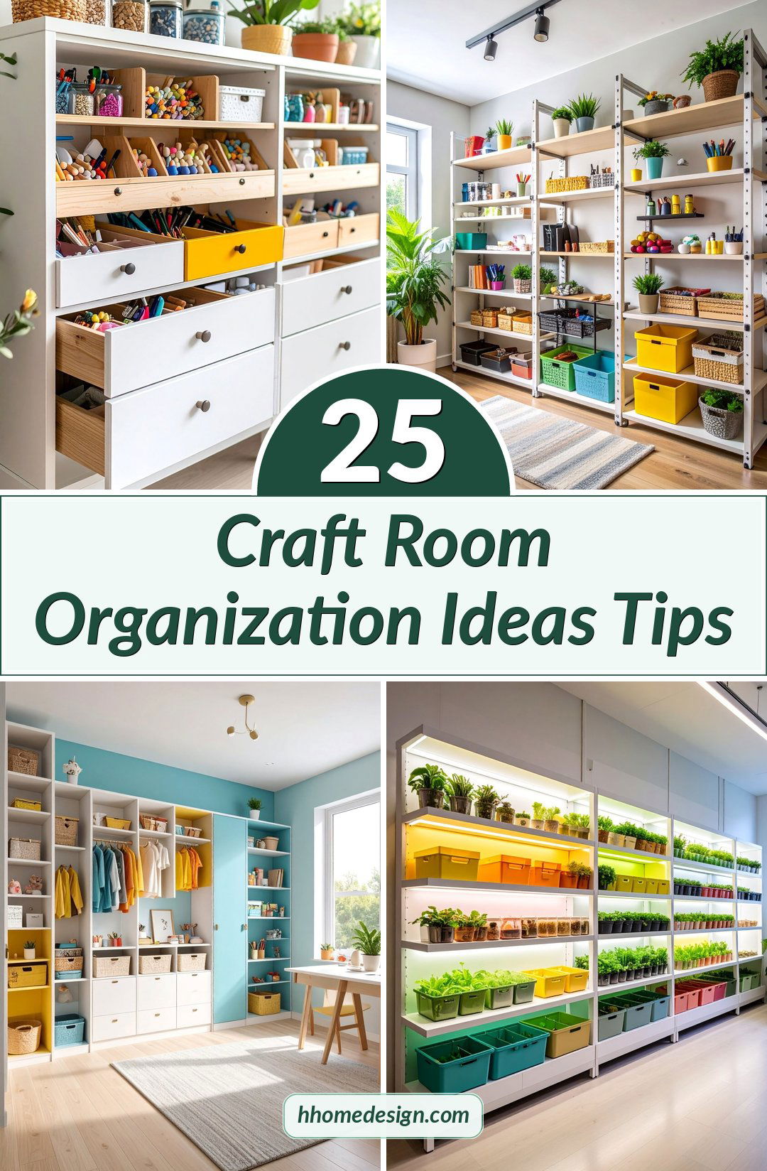 25 Craft Room Organization Ideas Tips