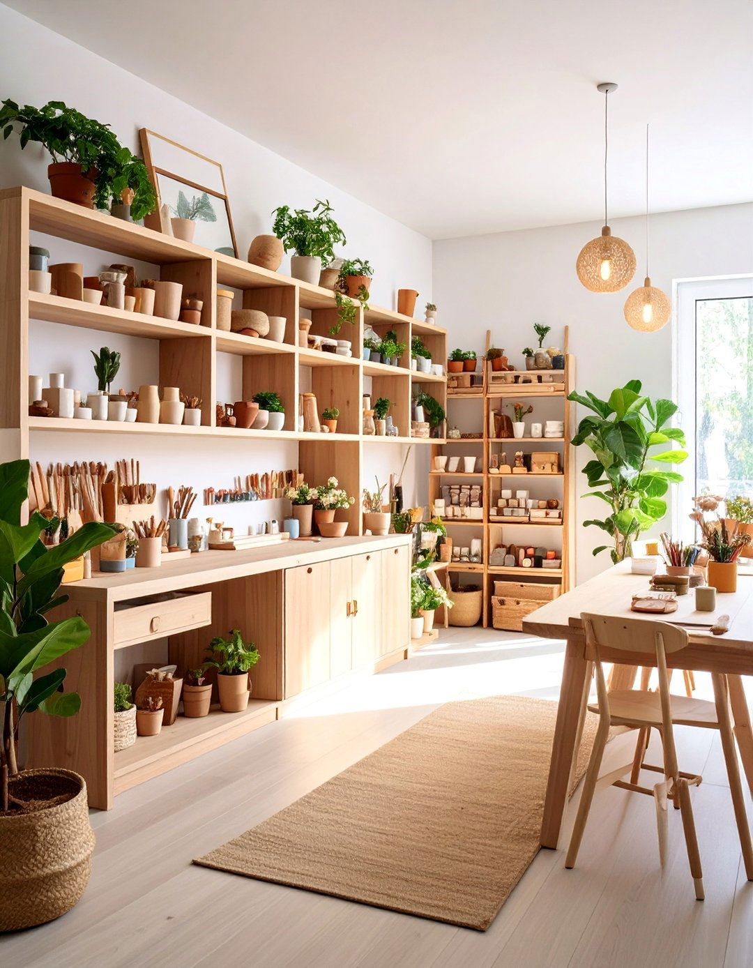 Craft Room with Built In Work Surfaces - 25 Prairie-style Interior Design Ideas