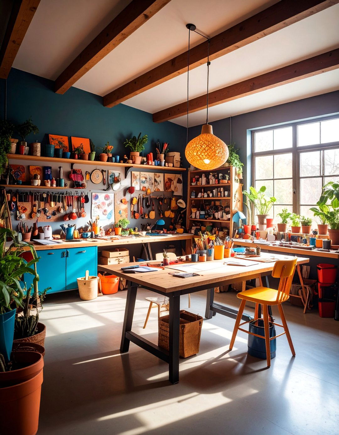 Craft Studio Creative Space - 25 Garage Makeover Ideas
