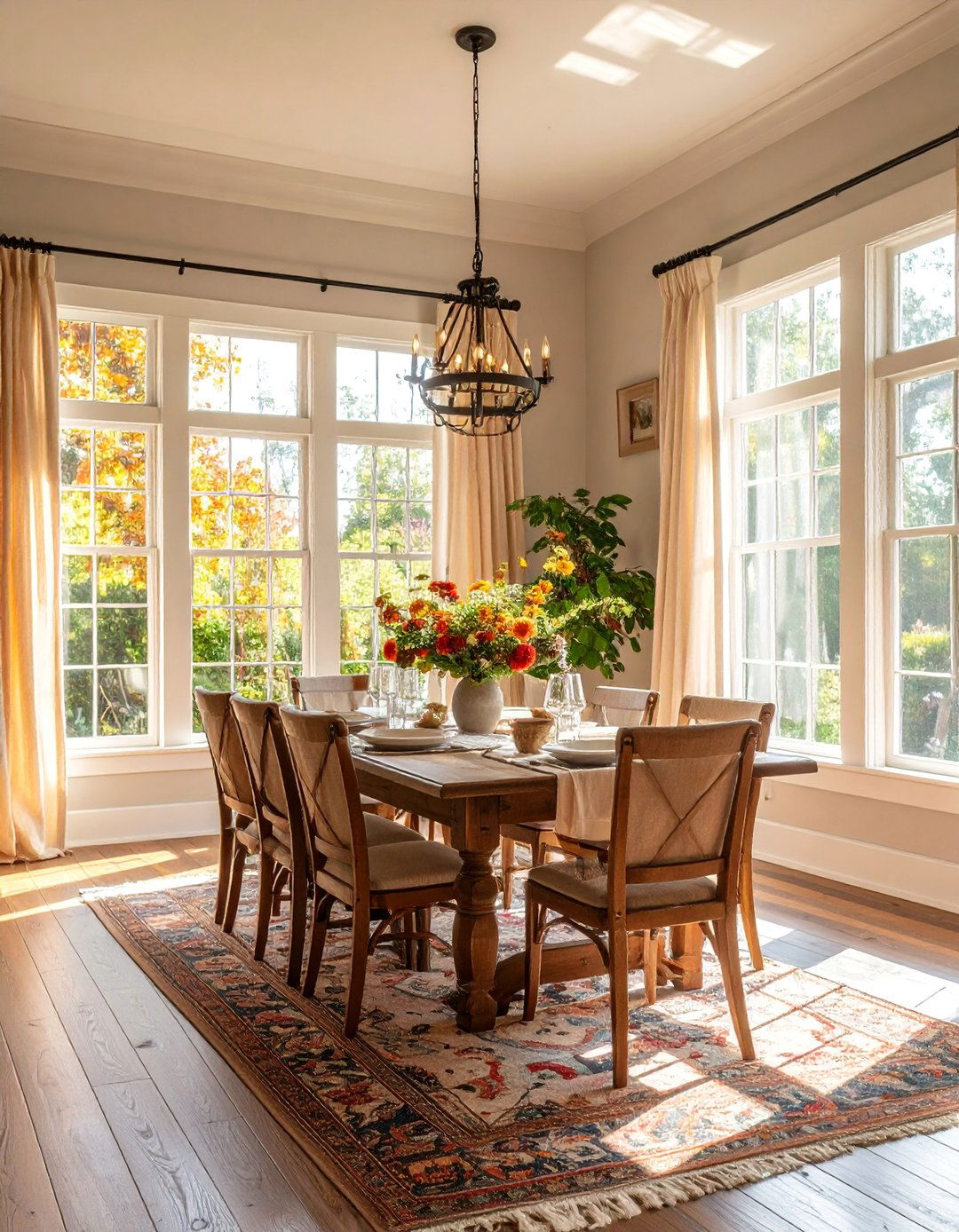 Craftsman Dining Room with Large Windows and Natural Light - 25 Craftsman Dining Room Ideas
