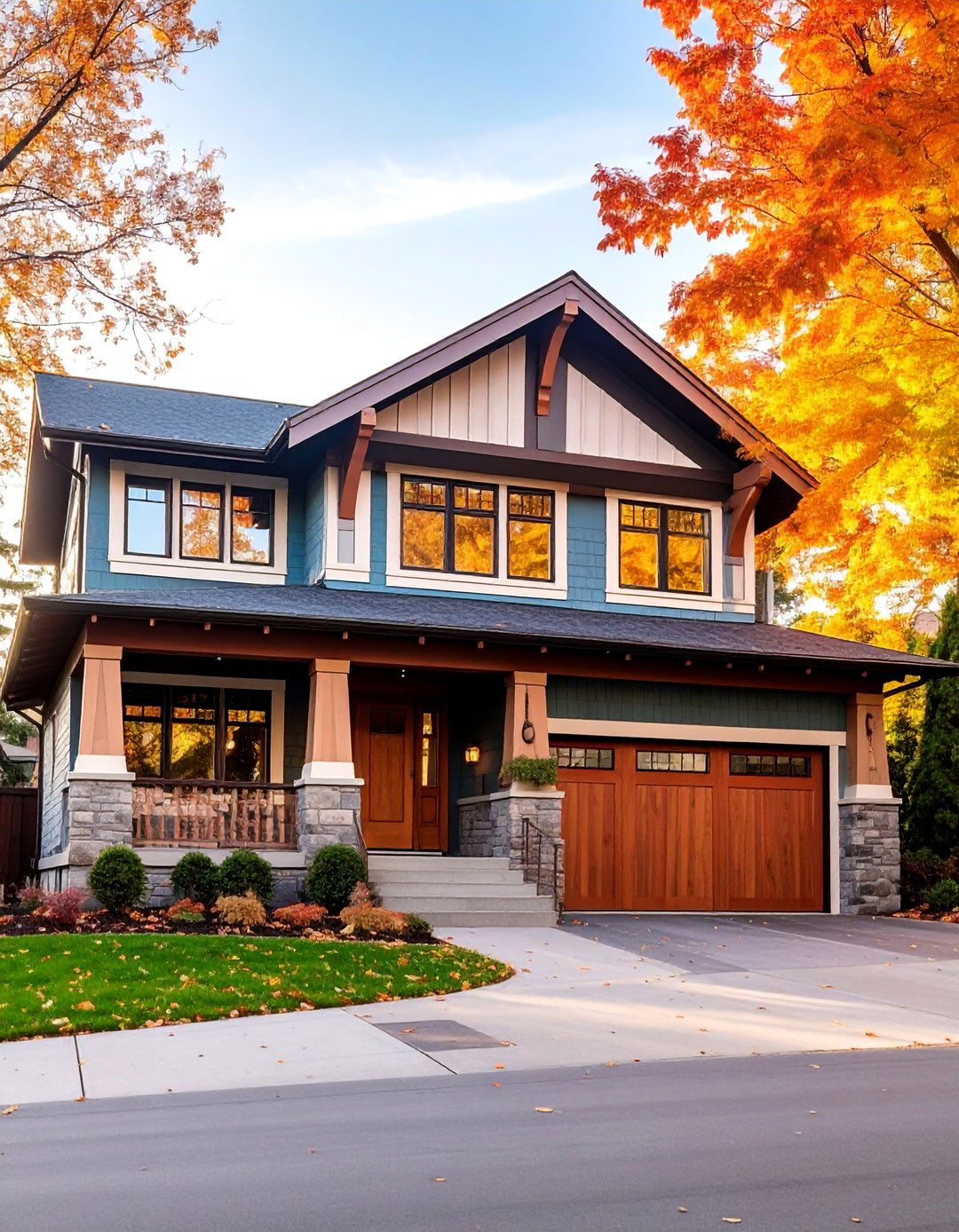 Craftsman Style Arts and Crafts Trim - 25 Exterior Garage Door Trim Ideas