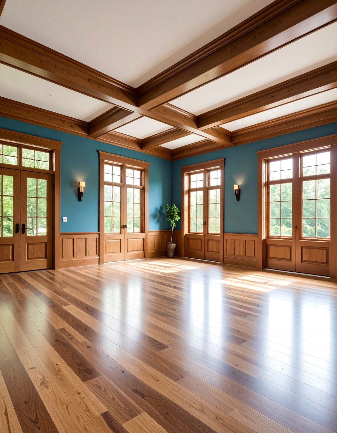 Craftsman Style Crown Molding with Natural Wood Finishes - 25 Crown Molding Ideas